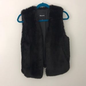 Madewell faux fur vest